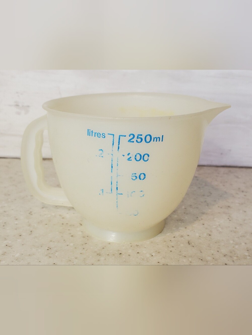 Vintage Tupperware Mini 1 Cup 250mL Measuring Cup Plastic Travel RV Camper